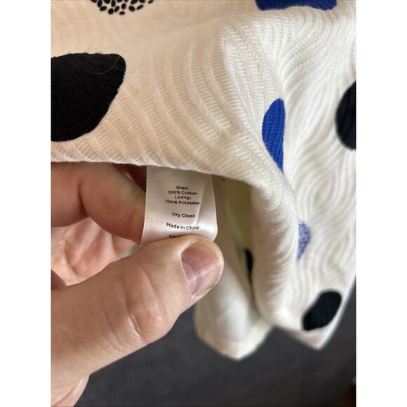 Talbots Womens Textured Polka Dot Skirt Size 12 Lined Office Preppy Business - Picture 7 of 7